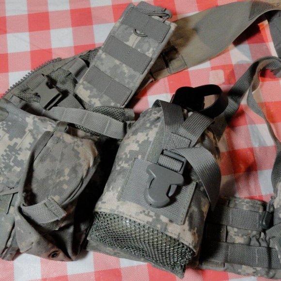 MOLLE II ACU FLC TACTICAL FIGHTING LOAD CARRIER VEST CHEST RIG & POUCHES SV 3065 - Picture 11 of 11